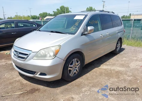 2007 Honda Odyssey Ex-L z USA, uszkodzony, nr VIN 5FNRL38757B414100